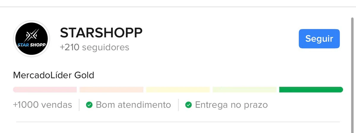 Perfil da Star Shopp no Mercado Livre